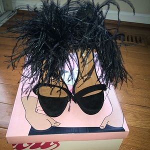 Jeffery Campbell feather heels